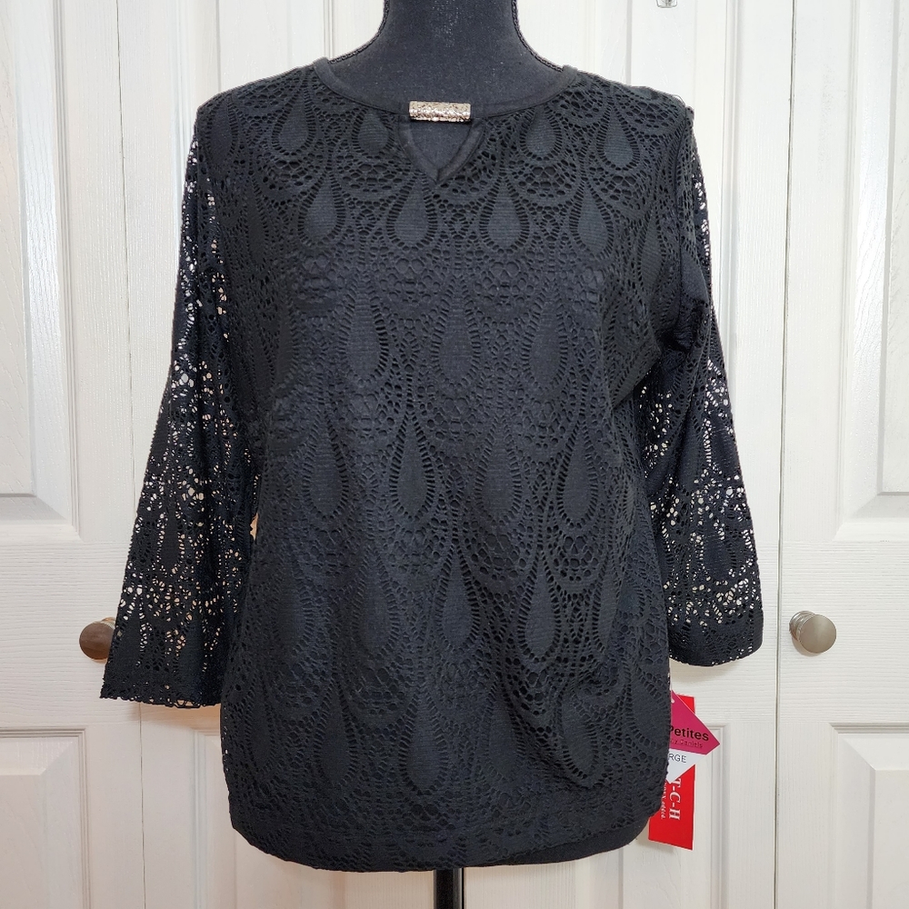 C.D. Petites Womens Top